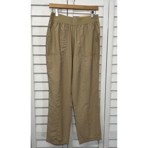 Style & Co. Mid Rise Pull On Ankle Straight Pants Size Small Khaki NWT
